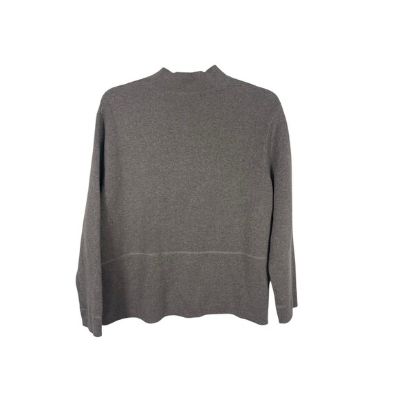 Poetry Cardigan Women’s 14 L Tan Gray Button Front Pocket Sweater Neutral Earthy - Picture 4 of 12